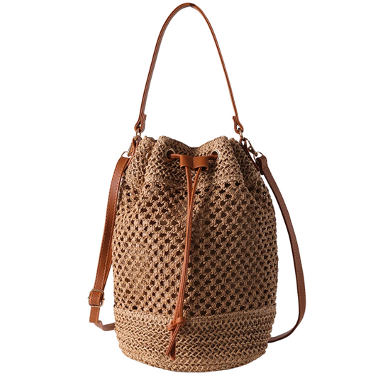 Elegance Woven Women's Straw Handbag