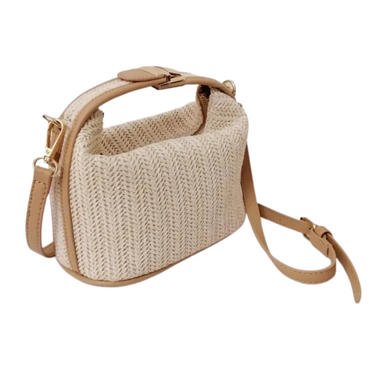 Elegant Bohemian Straw Crossbody Bag for Women
