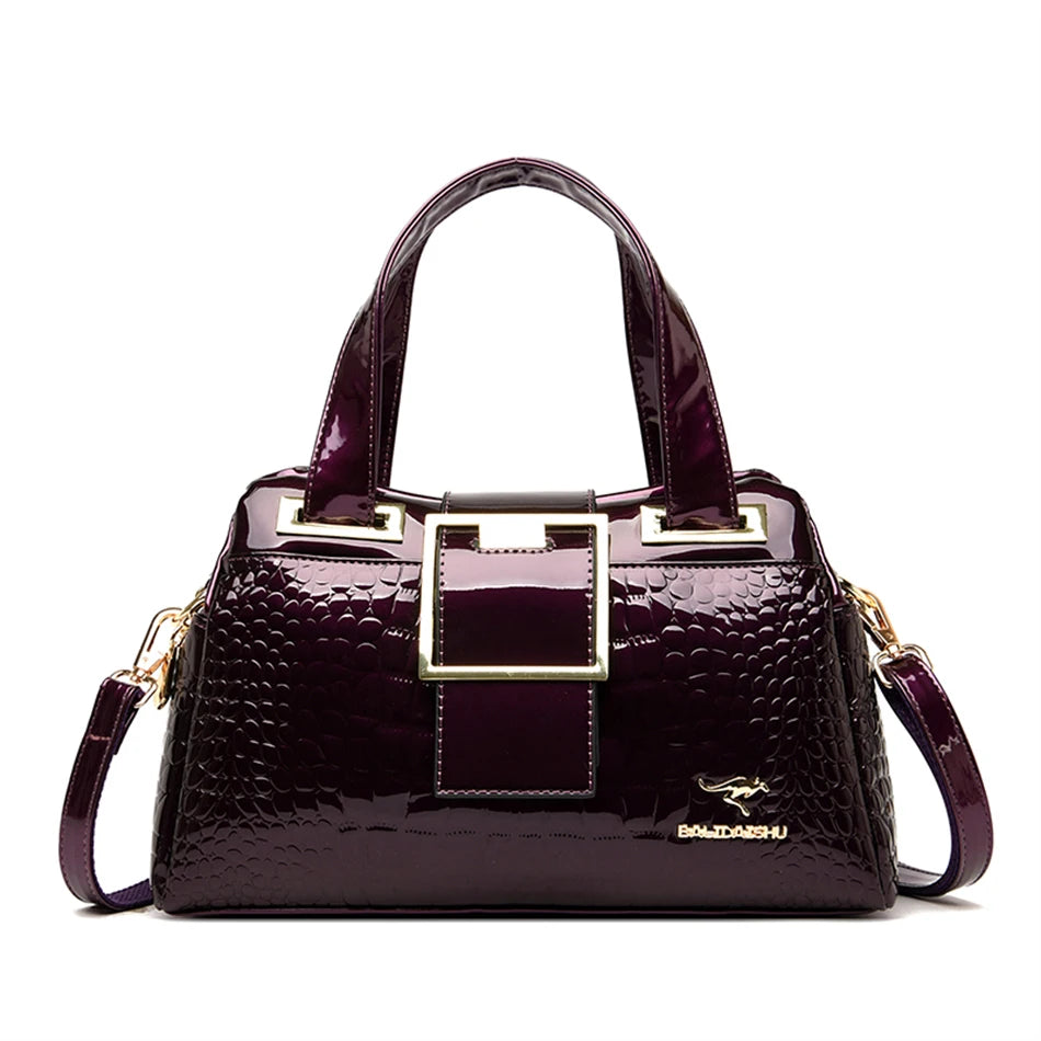 Exquisite Crocodile Pattern Luxury Tote Bag