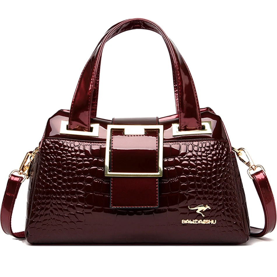 Exquisite Crocodile Pattern Luxury Tote Bag