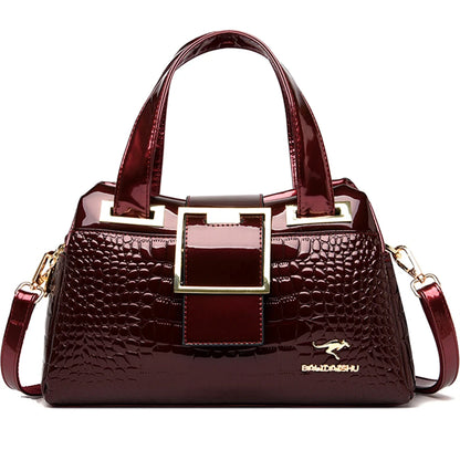 Exquisite Crocodile Pattern Luxury Tote Bag
