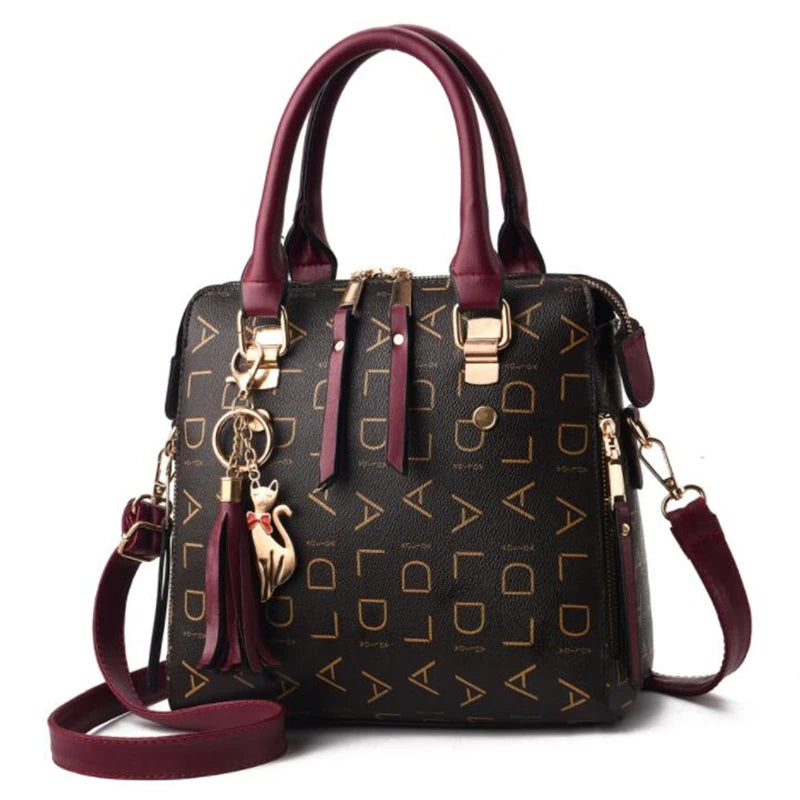 Exquisite Women's PU Leather Tassel Handbag
