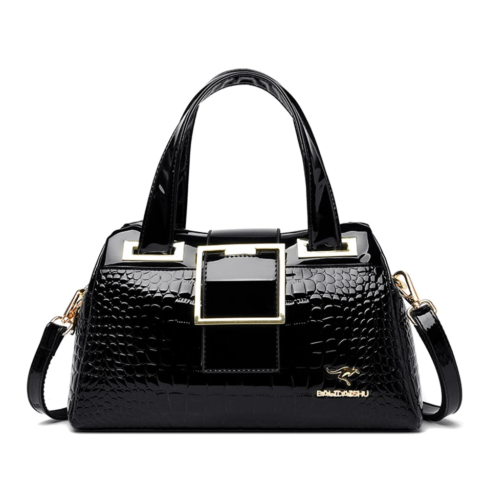 Exquisite Crocodile Pattern Luxury Tote Bag