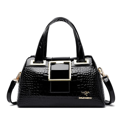 Exquisite Crocodile Pattern Luxury Tote Bag