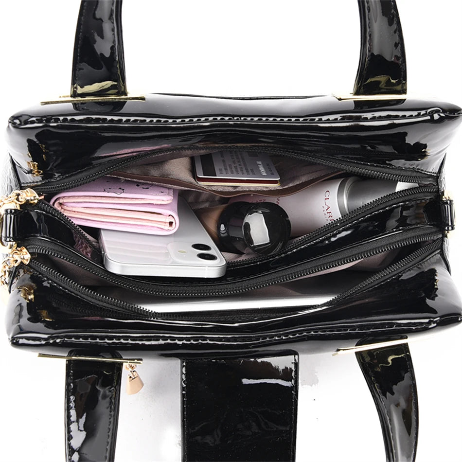 Exquisite Crocodile Pattern Luxury Tote Bag