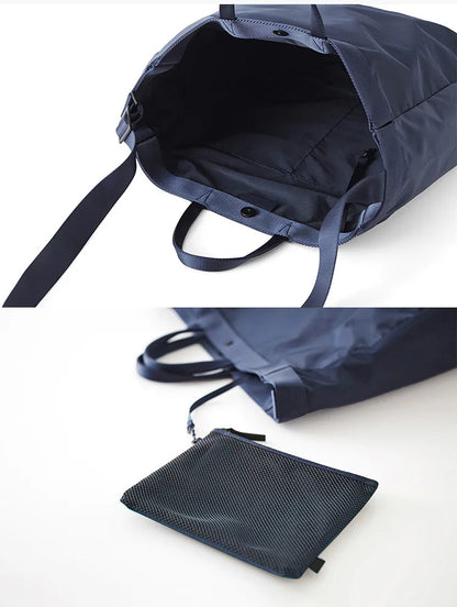 Elegant Nylon Tote Bag - Versatile Travel Companion