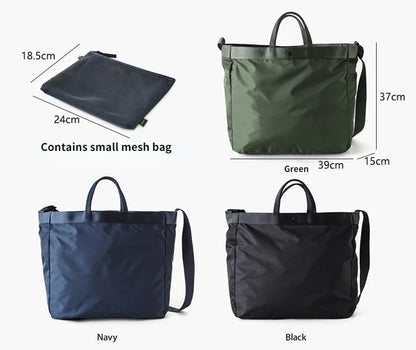 Elegant Nylon Tote Bag - Versatile Travel Companion
