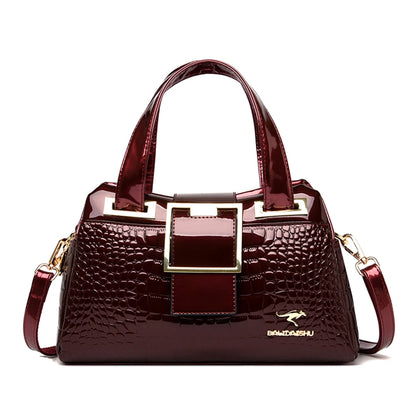 Exquisite Crocodile Pattern Luxury Tote Bag