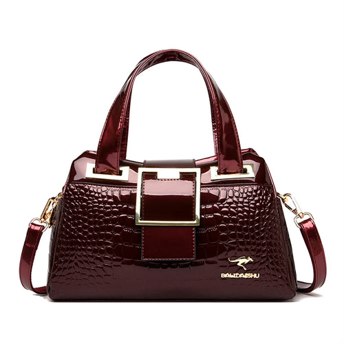 Exquisite Crocodile Pattern Luxury Tote Bag