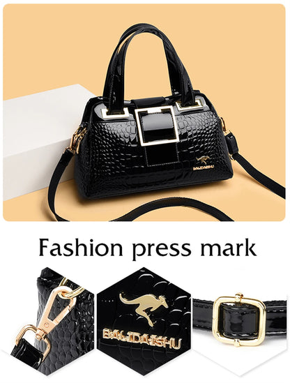 Exquisite Crocodile Pattern Luxury Tote Bag