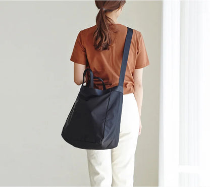 Elegant Nylon Tote Bag - Versatile Travel Companion