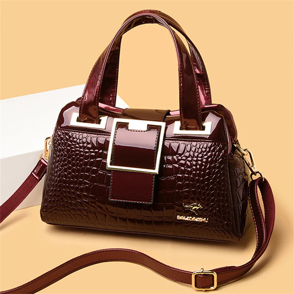 Exquisite Crocodile Pattern Luxury Tote Bag