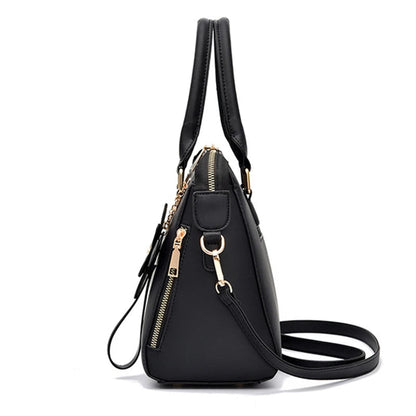 Exquisite Embroidered Women's Handbag - PU Leather