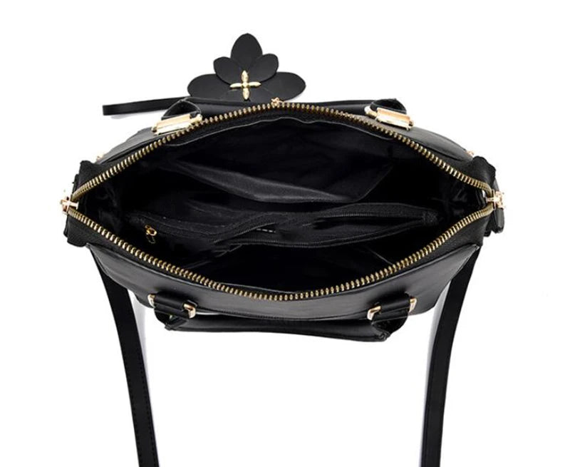 Exquisite Embroidered Women's Handbag - PU Leather