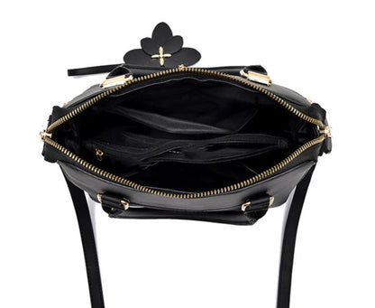Exquisite Embroidered Women's Handbag - PU Leather