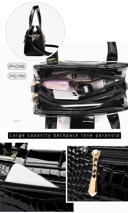 Exquisite Crocodile Pattern Luxury Tote Bag