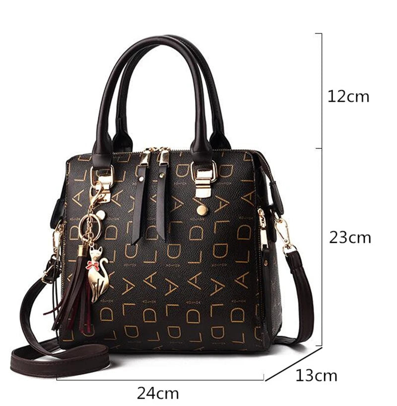 Exquisite Women's PU Leather Tassel Handbag