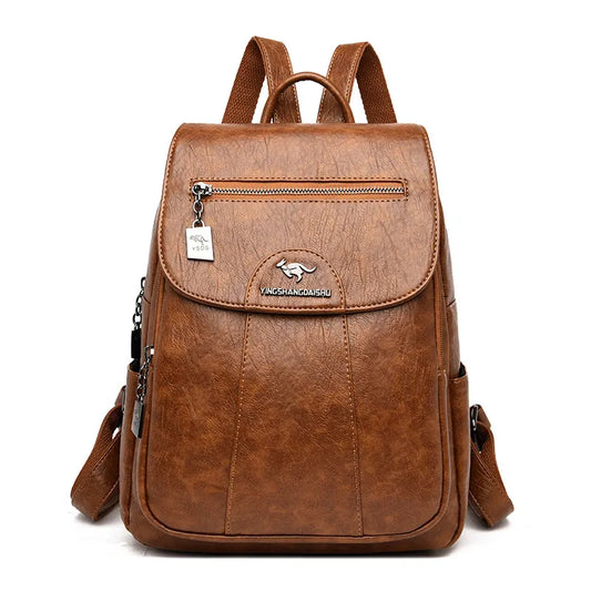 Exquisite Vintage Leather Backpack for Women