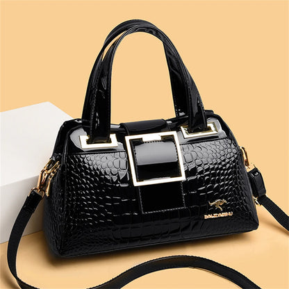 Exquisite Crocodile Pattern Luxury Tote Bag