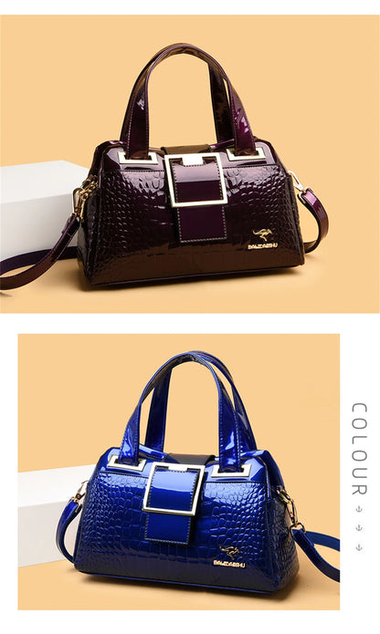 Exquisite Crocodile Pattern Luxury Tote Bag