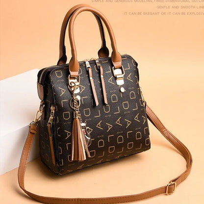 Exquisite Women's PU Leather Tassel Handbag