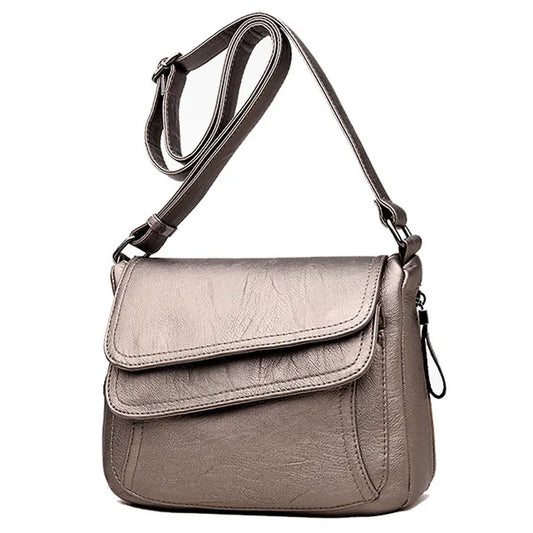 Exquisite Sheepskin Leather Shoulder Bag for Women
