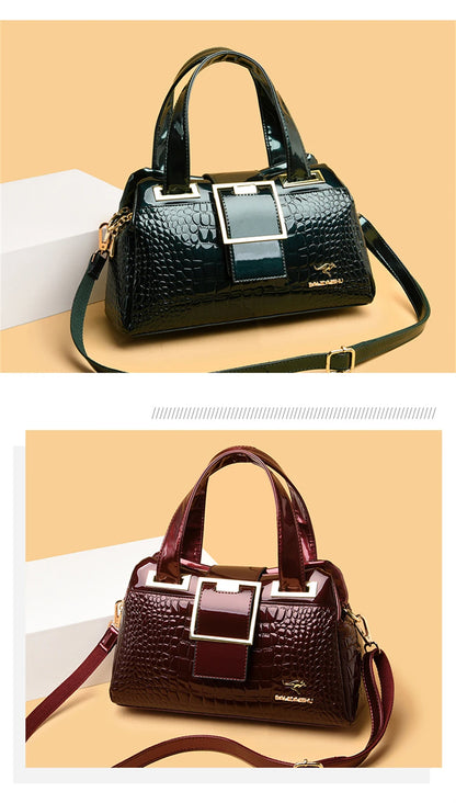 Exquisite Crocodile Pattern Luxury Tote Bag