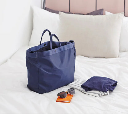 Elegant Nylon Tote Bag - Versatile Travel Companion