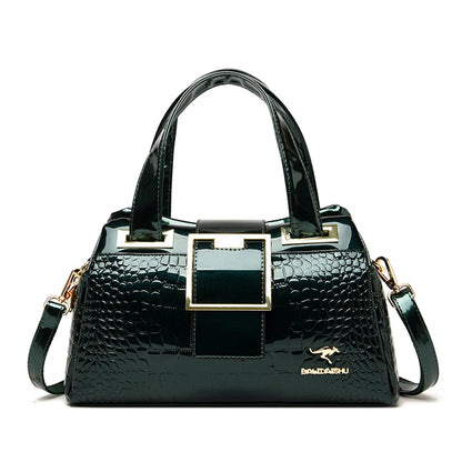 Exquisite Crocodile Pattern Luxury Tote Bag