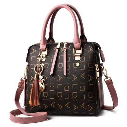 Exquisite Women's PU Leather Tassel Handbag