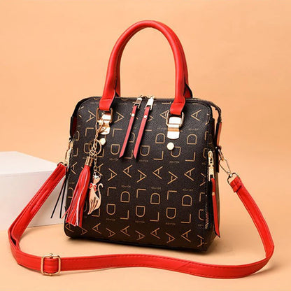 Exquisite Women's PU Leather Tassel Handbag