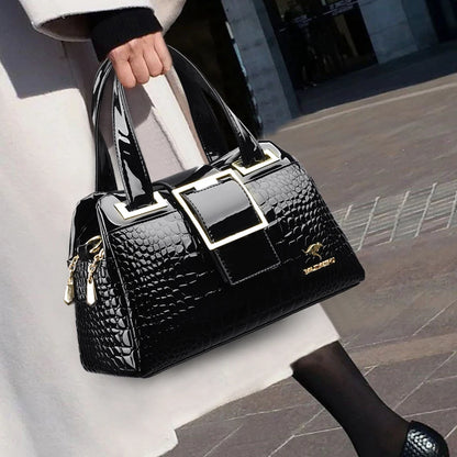 Exquisite Crocodile Pattern Luxury Tote Bag
