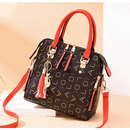Exquisite Women's PU Leather Tassel Handbag