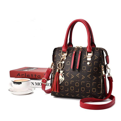 Exquisite Women's PU Leather Tassel Handbag