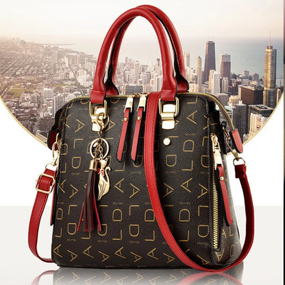 Exquisite Women's PU Leather Tassel Handbag