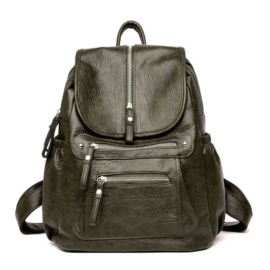 Exquisite Genuine Leather Women's Backpack