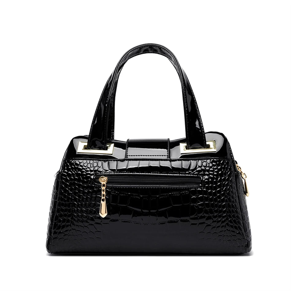 Exquisite Crocodile Pattern Luxury Tote Bag
