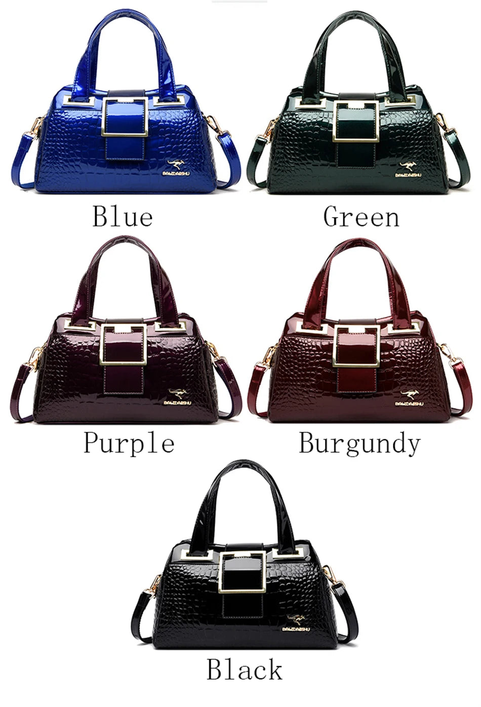 Exquisite Crocodile Pattern Luxury Tote Bag