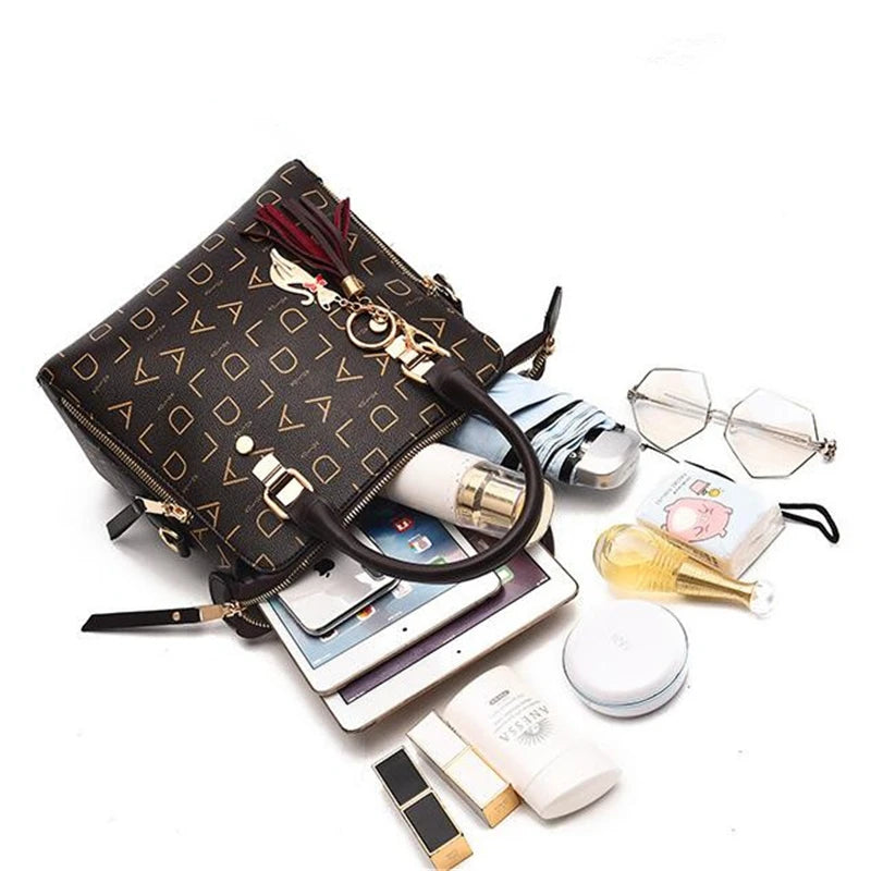 Exquisite Women's PU Leather Tassel Handbag