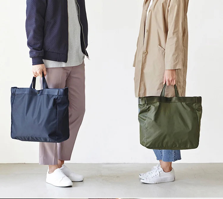 Elegant Nylon Tote Bag - Versatile Travel Companion