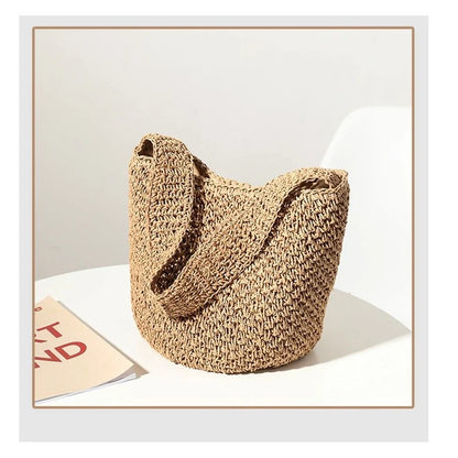 Exquisite Summer Basket Weave Tote Bag