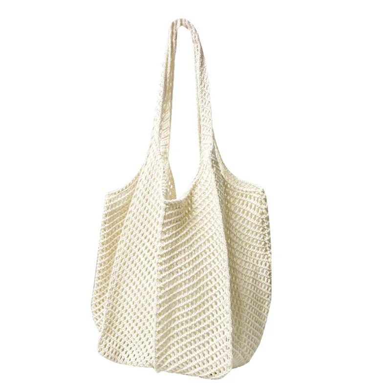 Exquisite Handwoven Retro Knit Tote Bag