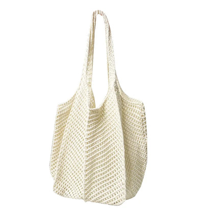 Exquisite Handwoven Retro Knit Tote Bag