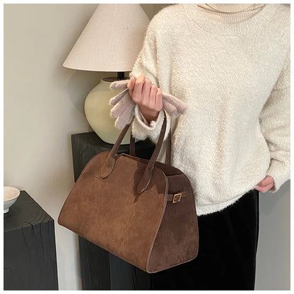 Exquisite Vintage Top-Handle Tote for Autumn Elegance