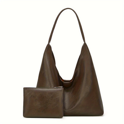 Elegant Retro Tote Bag for Women - Simple & Spacious