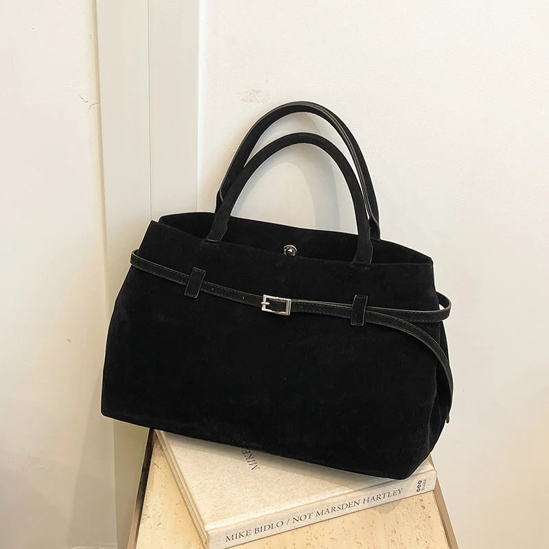 Elegant Velvet Tote Bag - Luxury Women's Handbag