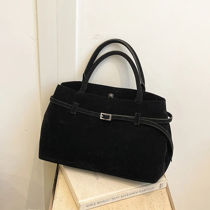 Elegant Velvet Tote Bag - Luxury Women's Handbag