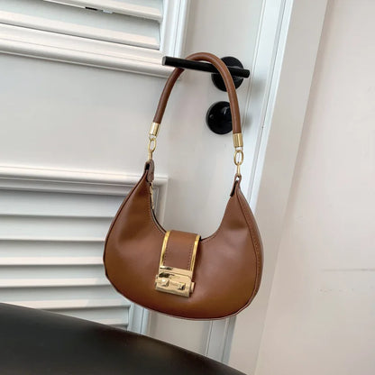 Elegant PU Leather Women's Underarm Bag