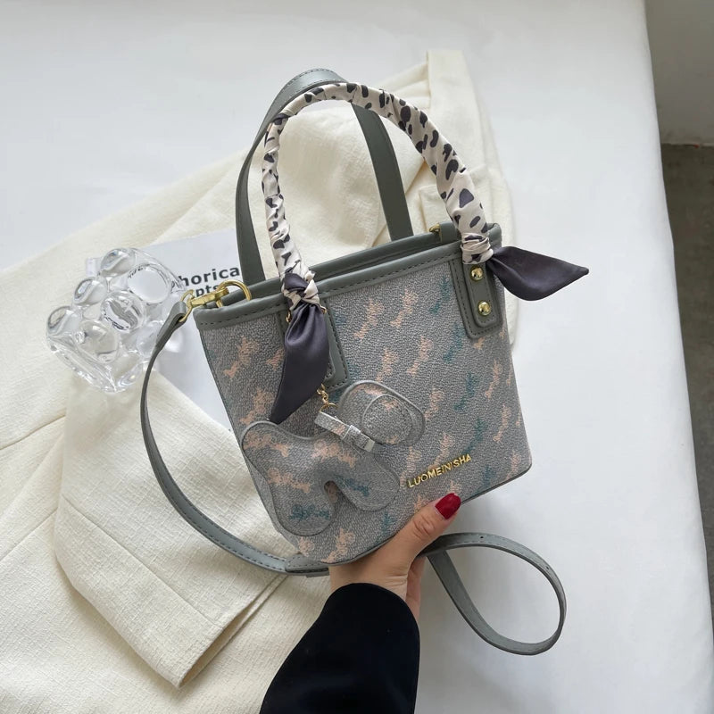 Elegant Korean Style Women's Bucket Bag