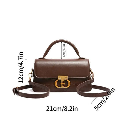 Exquisite Leather Vintage Shoulder Bag for Women